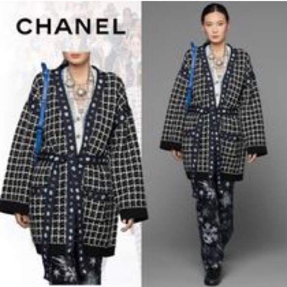 CHANEL Sweaters - Chanel belted cardigan